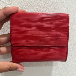 Louis Vuitton epi elise red wallet❤️